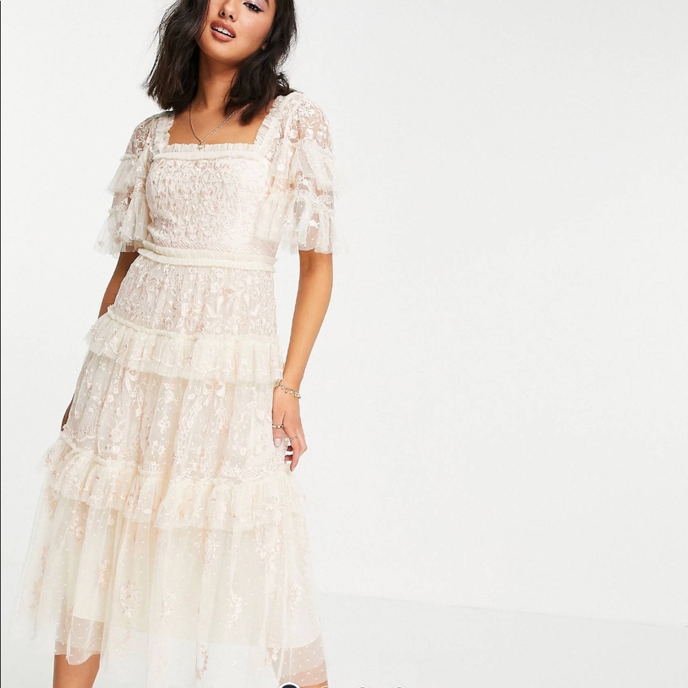 Arwen Lace Milkmaid Dress